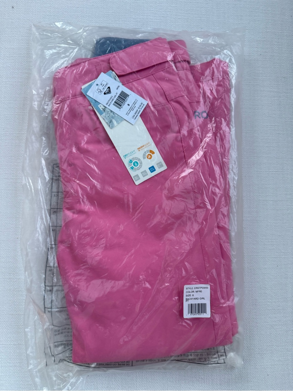 Roxy Girls Pink Ski Pants